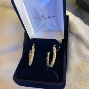 Danbury mint loop earrings-never was wore. Beautiful earrings.